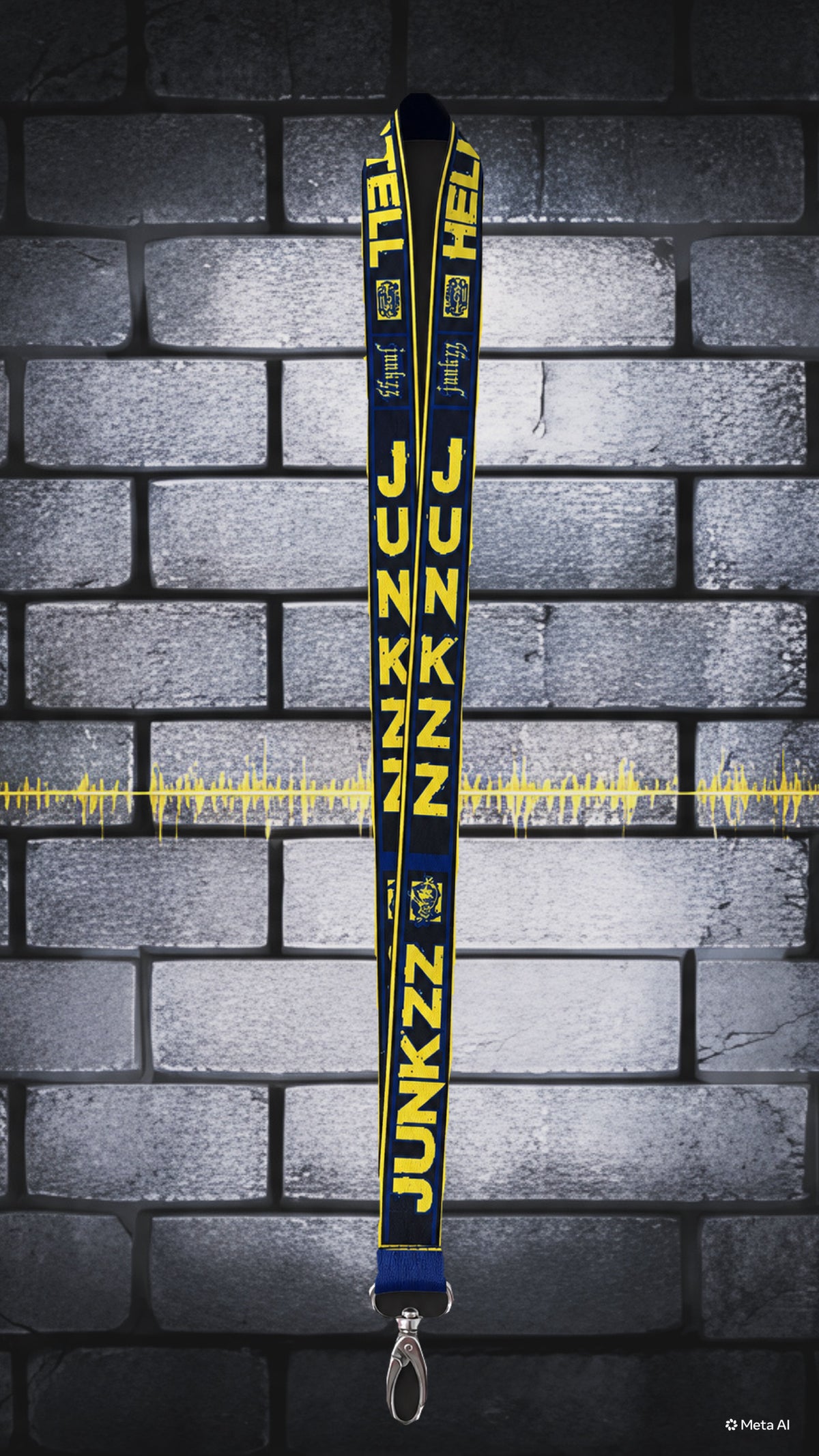 JUNKZZ SCHLÜSSELBAND GELB