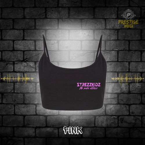 STREZZKIDZ CROP TOP PINK