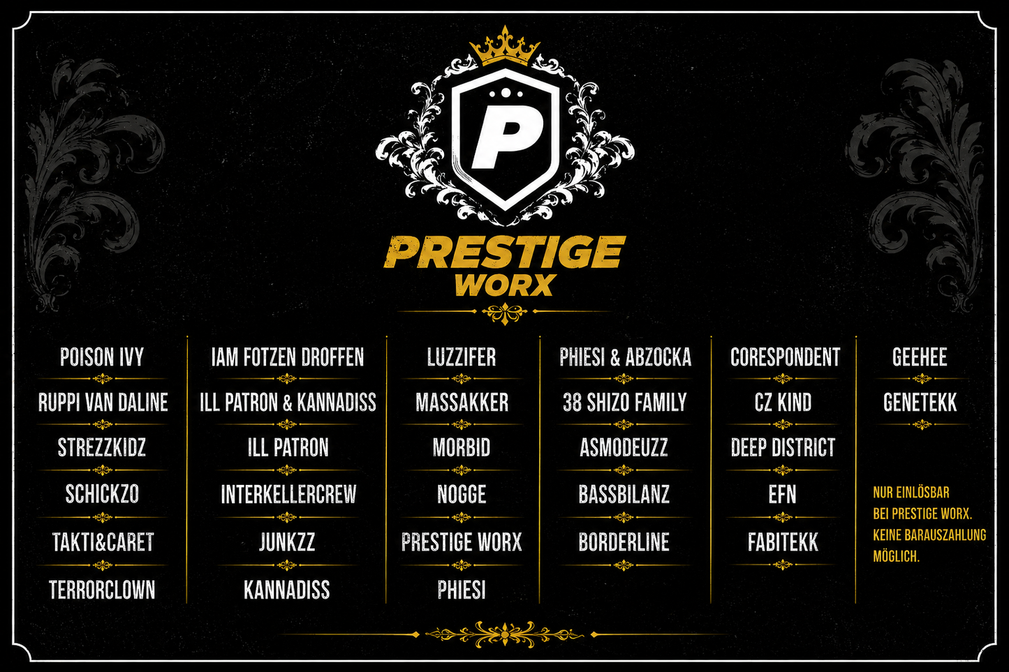 PRESTIGE WORX GUTSCHEIN