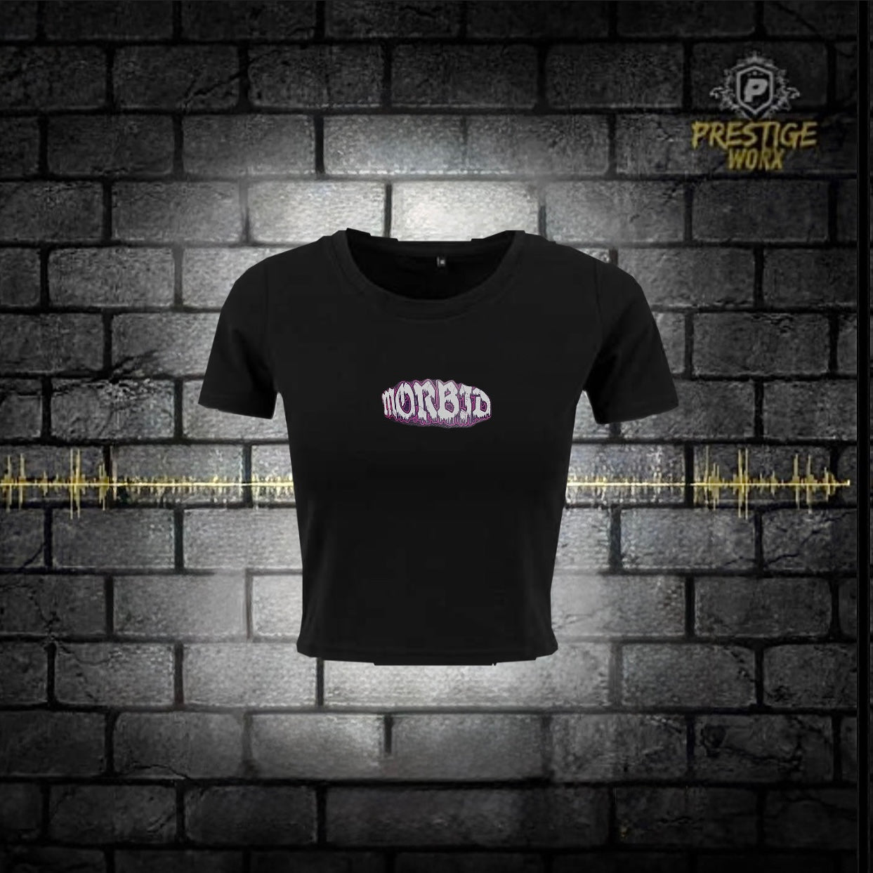 MORBID WHEELRAGE CROP SHIRT