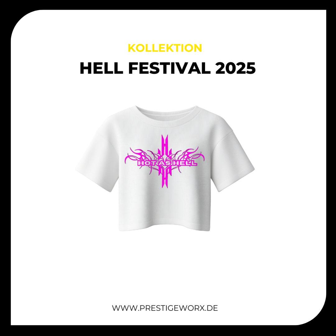 HOT AS HELL CROP SHIRT WHITE
