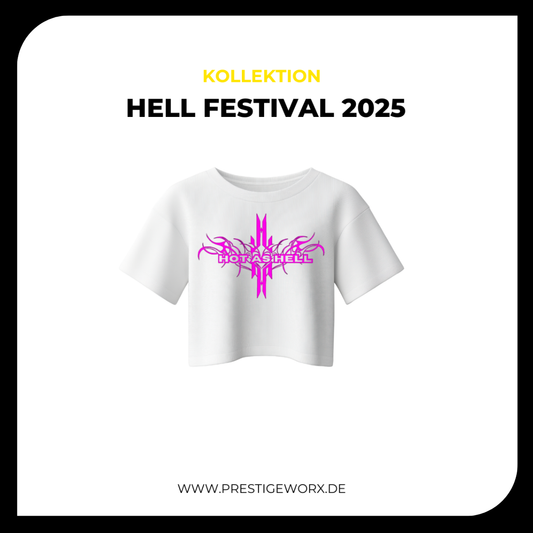 HOT AS HELL CROP SHIRT WHITE