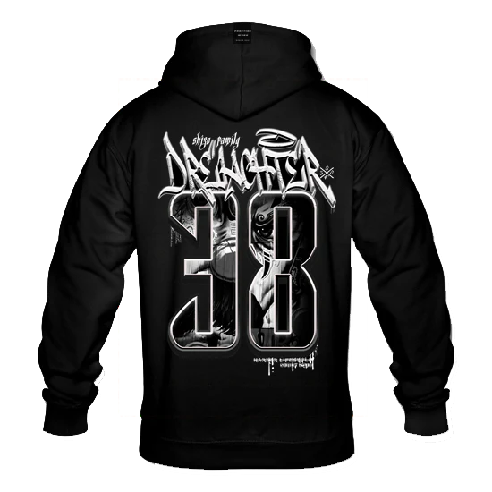 DREIACHTER BLACK & WHITE HOODIE