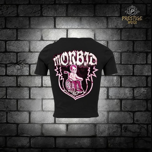MORBID WHEELRAGE CROP SHIRT