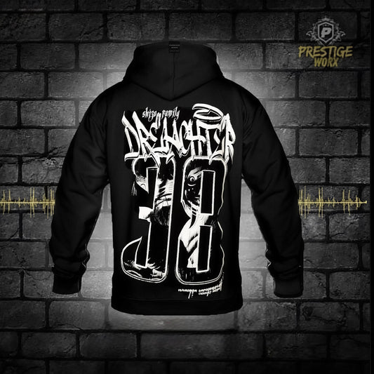 DREIACHTER BLACK & WHITE HOODIE