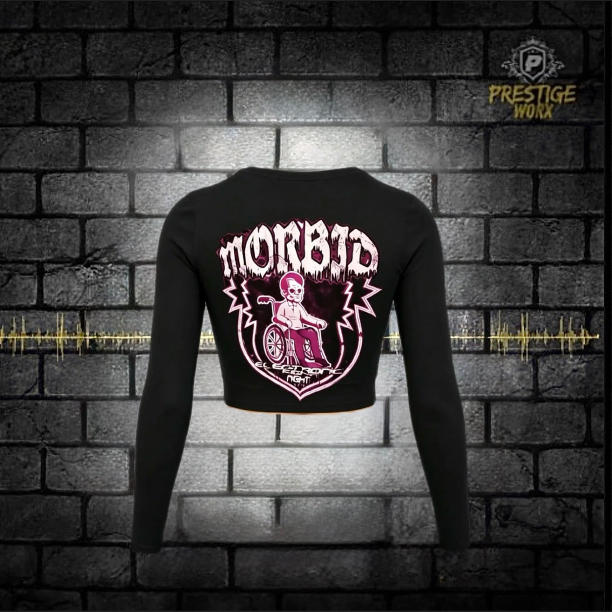 MORBID WHEELRAGE CROPPED LONGSLEEVE
