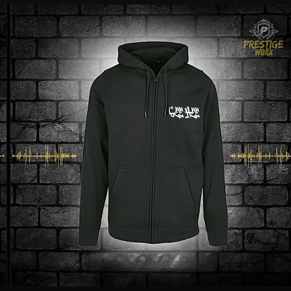 GEEHEE SACRED CONTAMINATION ZIP HOODIE