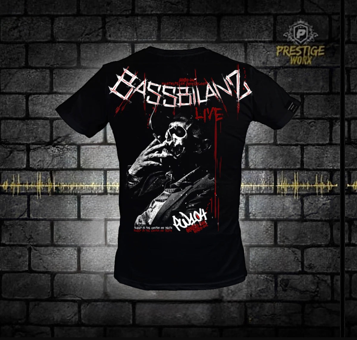 BASSBILANZ SMOKING SKULL SHIRT