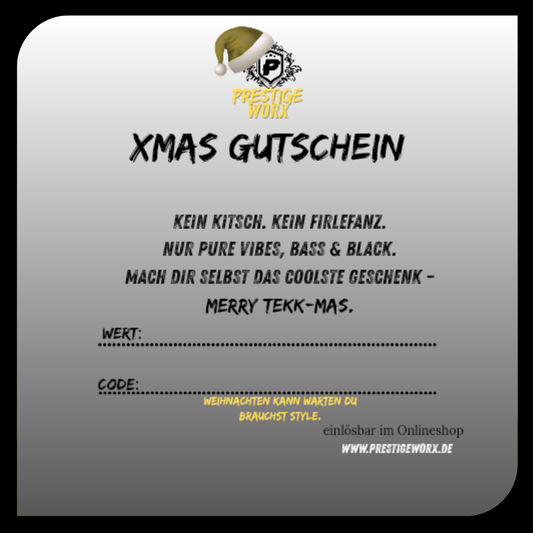 PRESTIGE WORX GUTSCHEIN CHRISTMAS EDITION