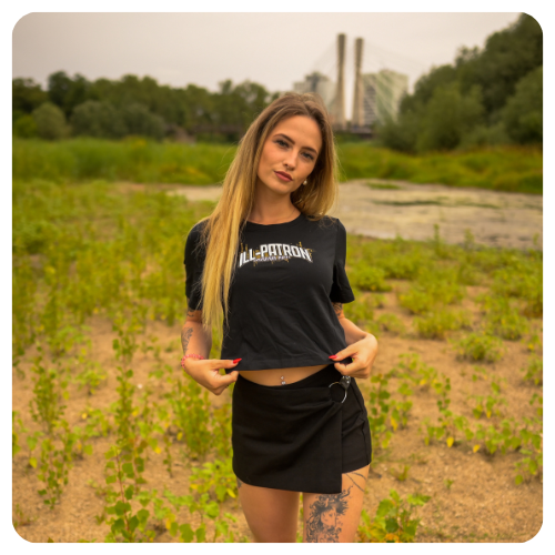 ILL PATRON GRAVEDIGGA CROP SHIRT