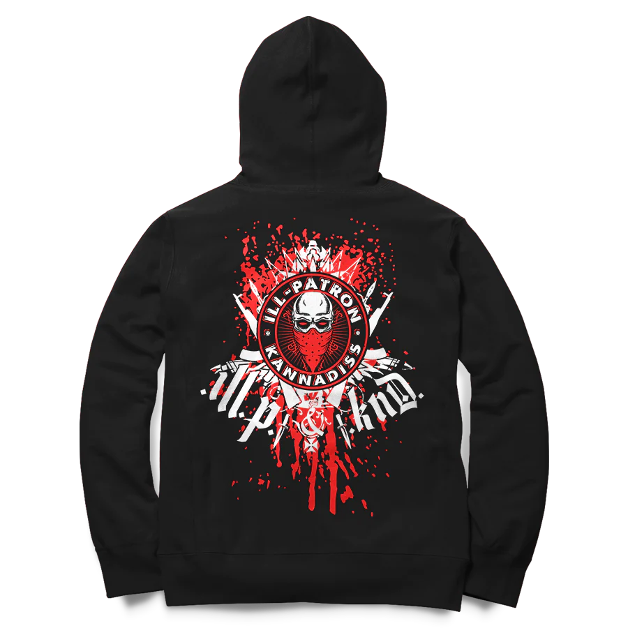 ILL PATRON & KANNADISS SKULLBLOOD HOODIE