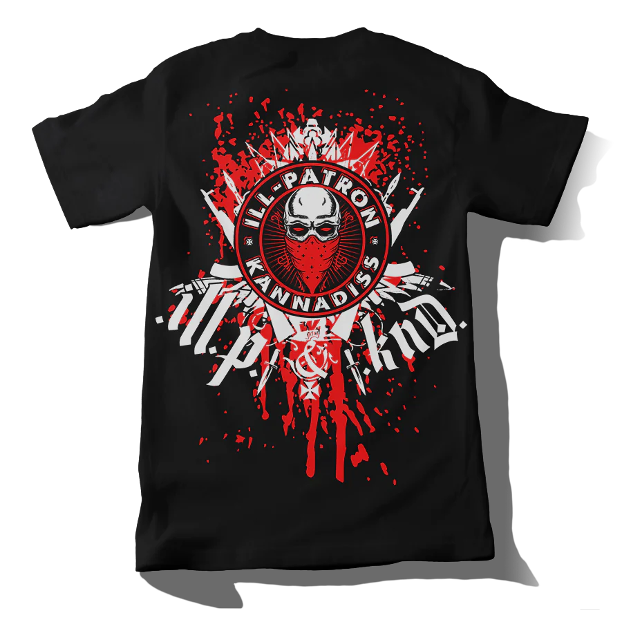 ILL PATRON & KANNADISS SKULL&BLOOD SHIRT