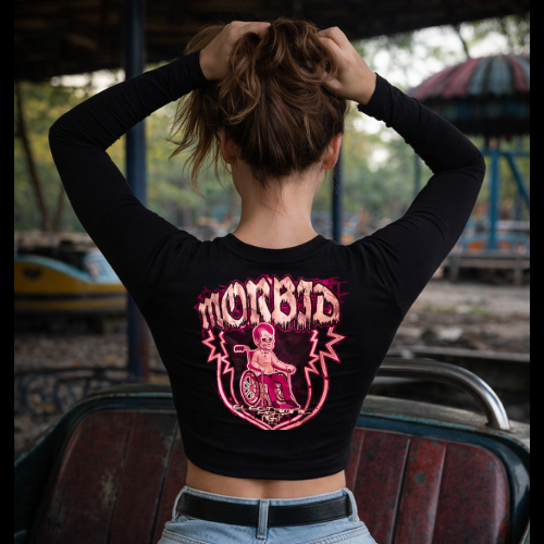 MORBID WHEELRAGE  CROP SHIRT