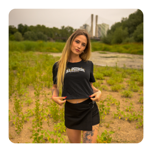 ILL PATRON GRAVEDIGGA CROP SHIRT